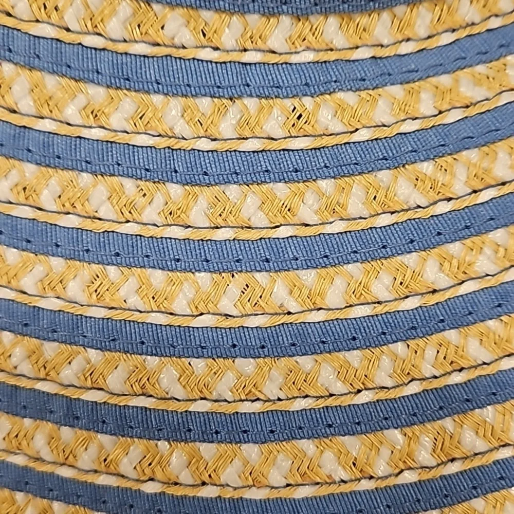 💕ERIC JAVITS💕 Brooke Packable Squishee Visor ~ UPF50+ Blue Mix One Size NWT - Picture 10 of 14